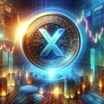 Зображення футуристичного лістингу XYZ Coin (XYZ) на криптобіржі у 2024 році.